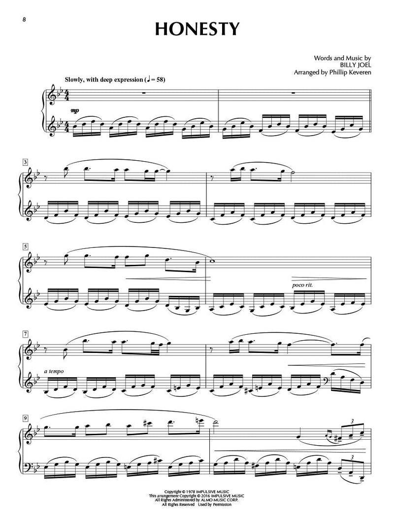 Billy Joel for Classical Piano arr. Phillip Keveren