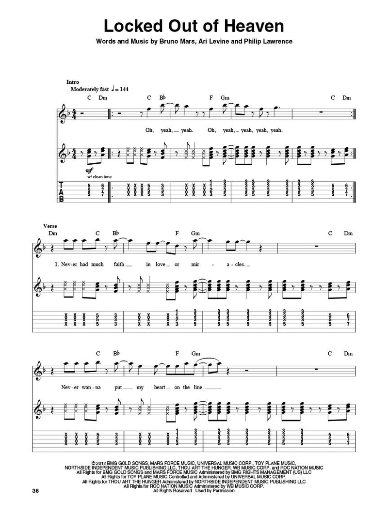 Bruno Mars Guitar Play-Along