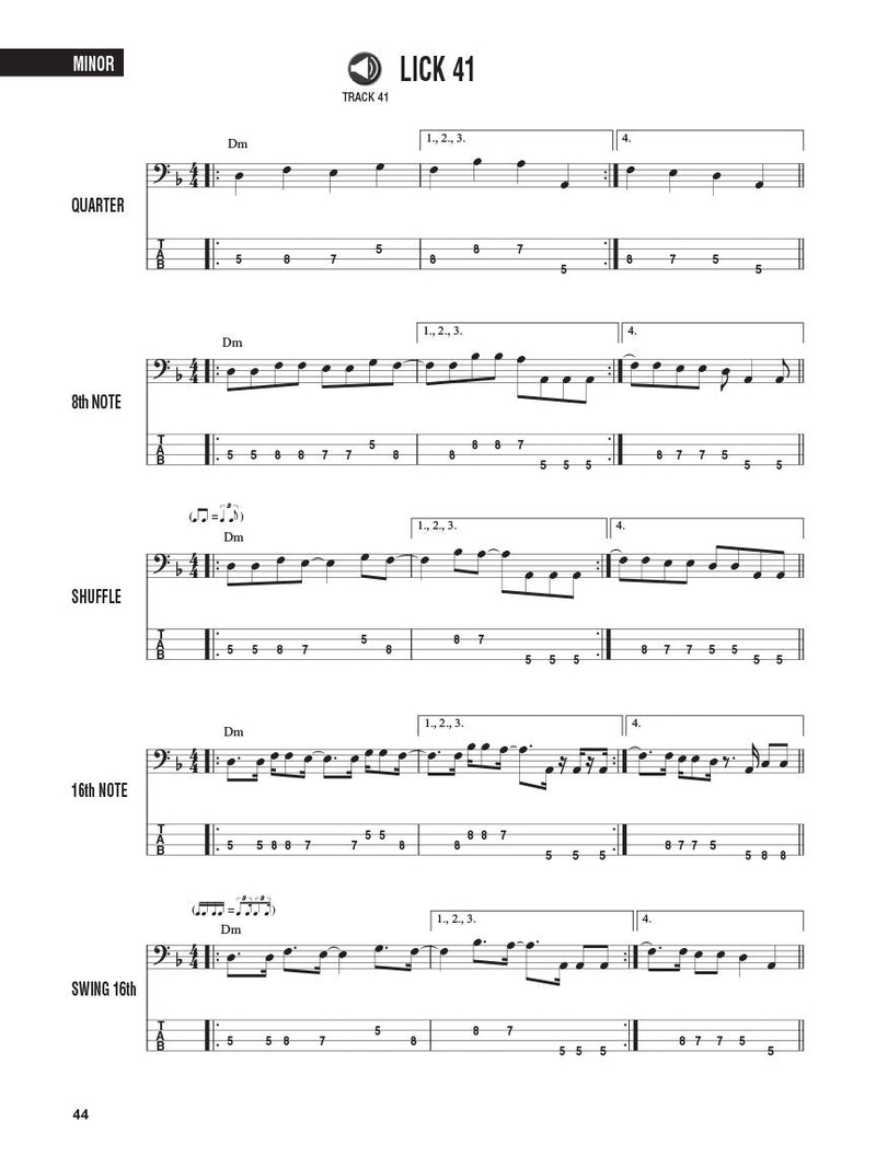 Bass Licks: Over 200 Licks, Lines, and Grooves in Many Rhythmic Styles