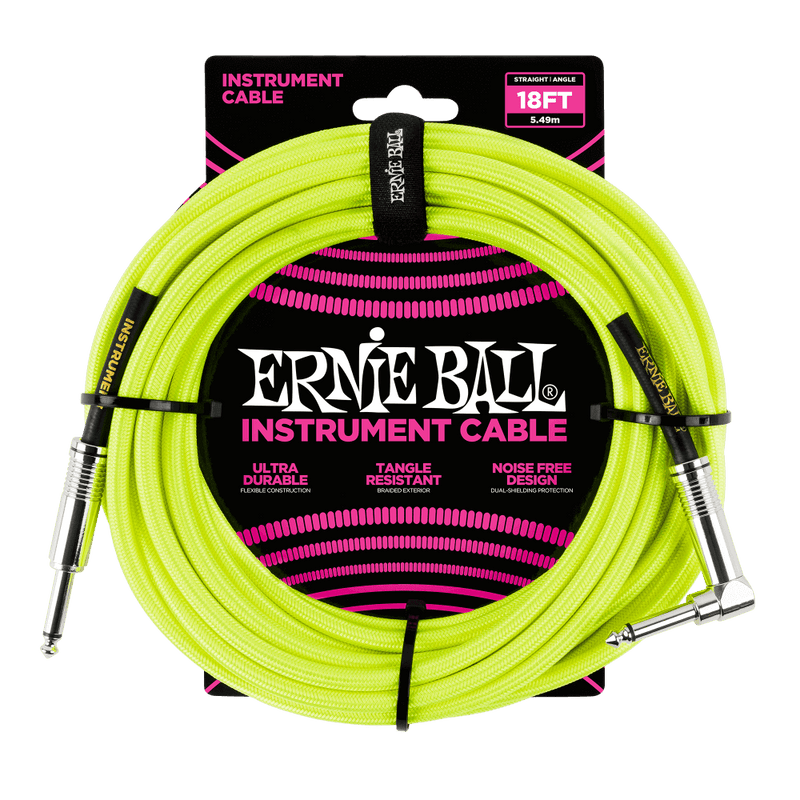 Ernie Ball Braided Straight/Angle Instrument Cable