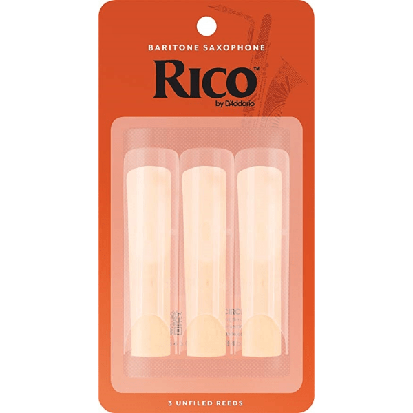 Rico Baritone Saxophone Reeds, 3-Pack