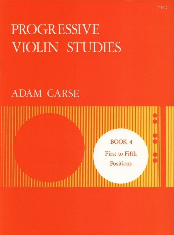 Carse: Progressive Violin Studies - Book 4