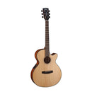 Cort SFX-E Slim Body Acoustic-Electric Guitar, Natural Satin