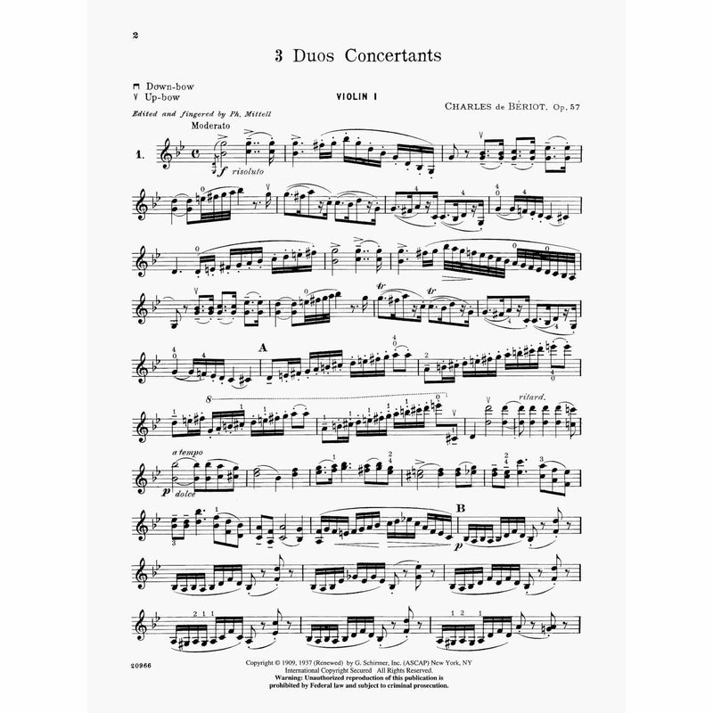 Beriot: Three Duos Concertants