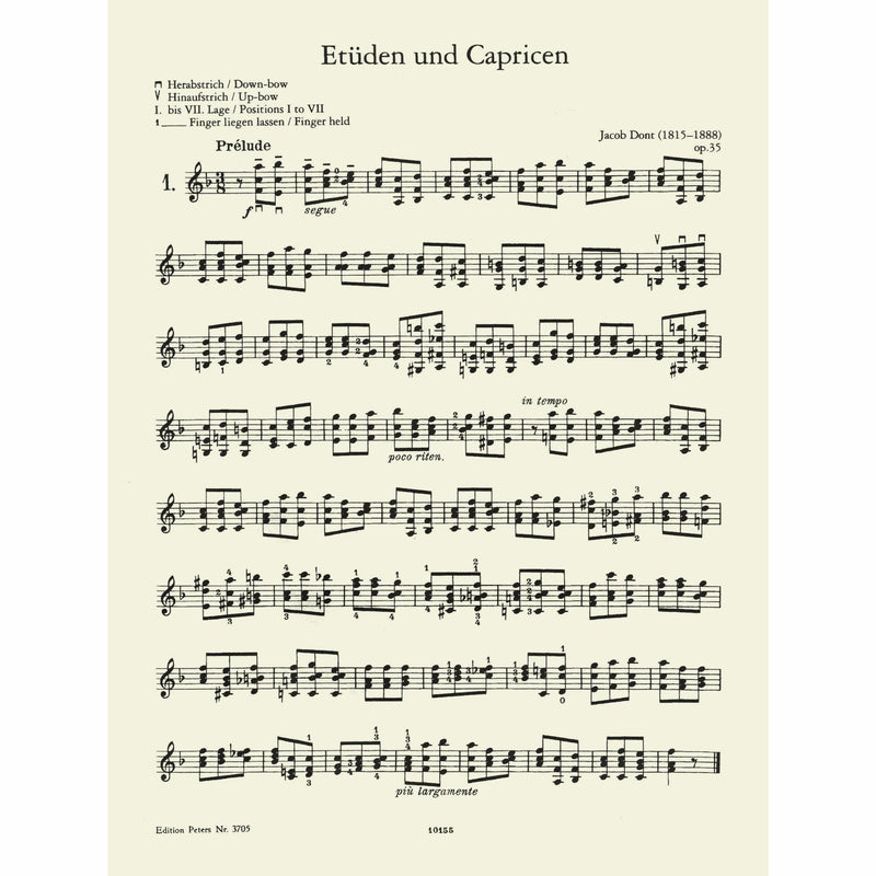 Dont: Studies and Caprices, Op. 35