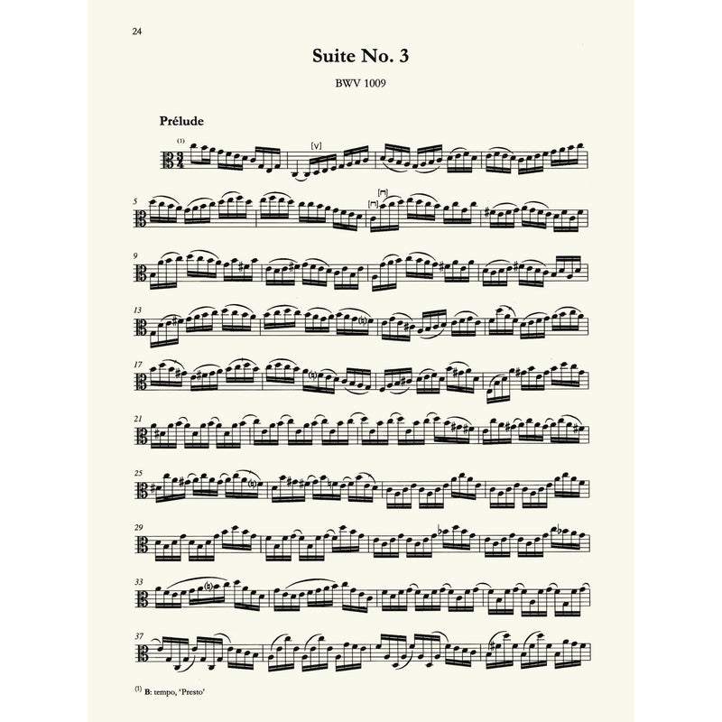 J.S Bach: Six Cello Suites Arranged for Viola (BWV 1007-1012)