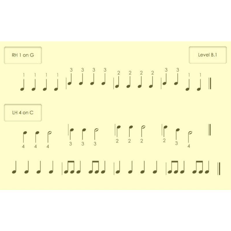 Piano Safari Sight Reading Cards 1