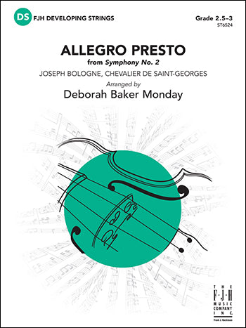 Allegro Presto from Symphony No. 2 - arr. Deborah Baker Monday (Grade 2.5-3)
