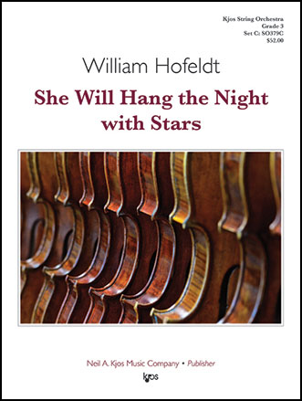 She Will Hang the Night with Stars - arr. William Hofeldt (Grade 3.5)