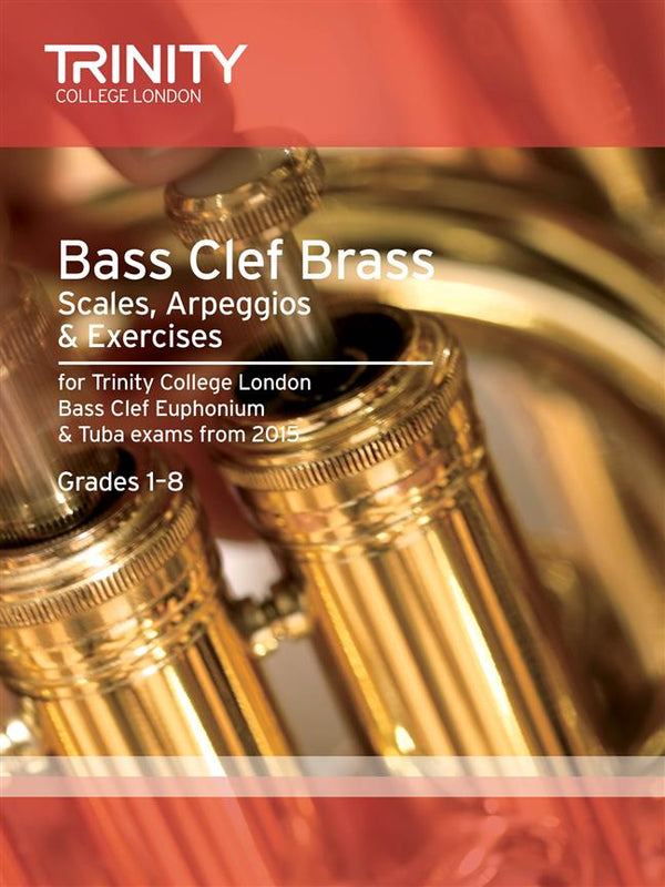 Trinity Bass Clef Brass Scales from 2015, Grades 1-8