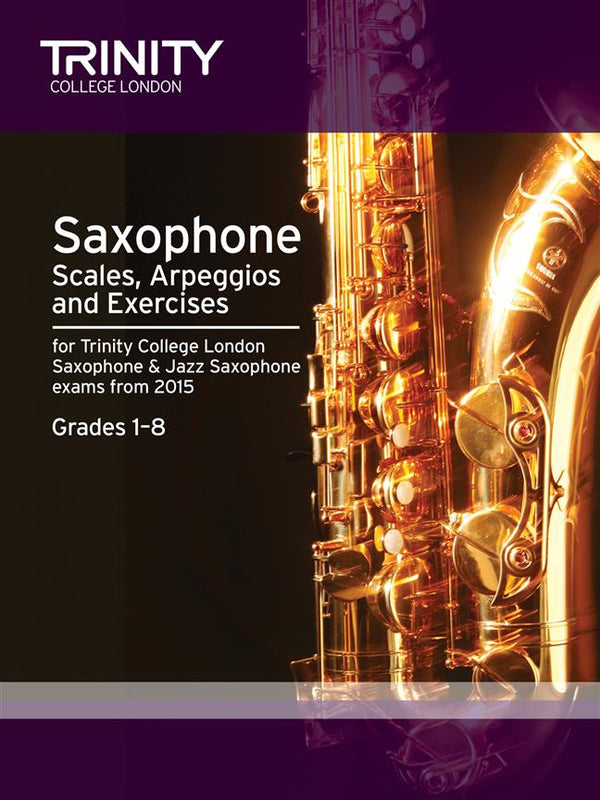 Trinity Saxophone Scales from 2015, Grades 1-8