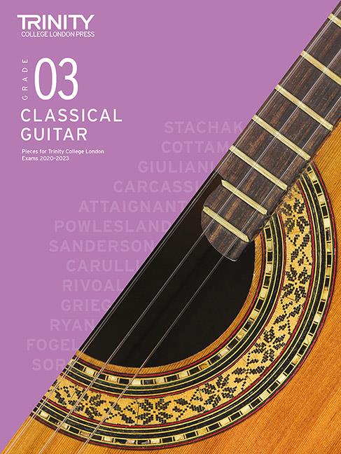 Trinity Classical Guitar Pieces 2020-23, Grade 3