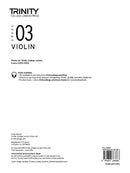 Trinity Violin 2020-23 Grade 3, Part Only