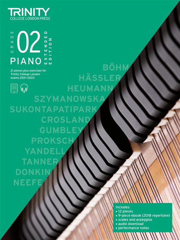 Trinity Piano Exam Pieces 2021-23 Extended Edition, Grade 2