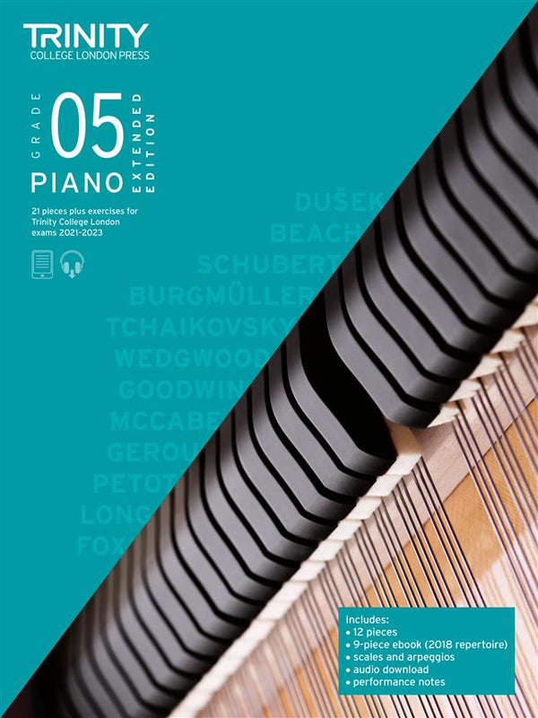 Trinity Piano Exam Pieces 2021-23 Extended Edition, Grade 5