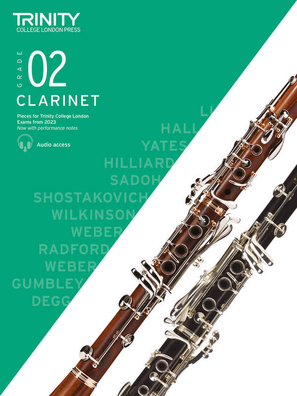 Trinity Clarinet Exam Pieces from 2023 - Grade 2