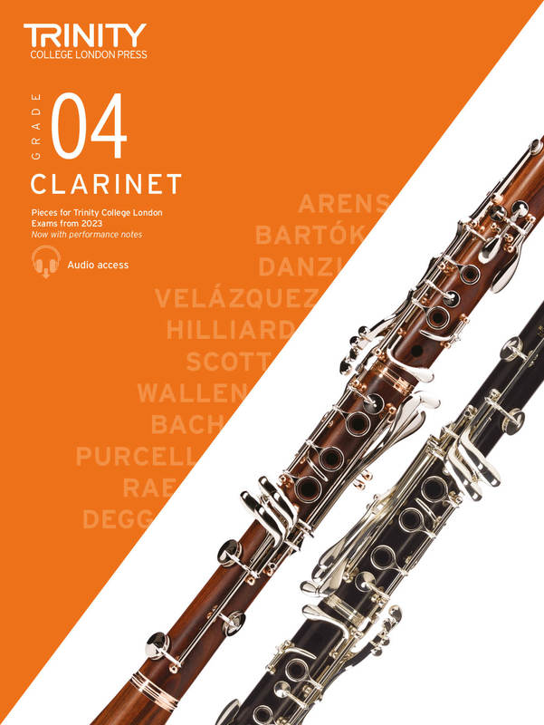 Trinity Clarinet Exam Pieces from 2023 - Grade 4