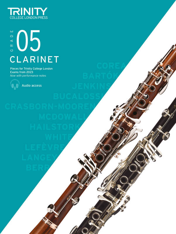 Trinity Clarinet Exam Pieces from 2023 - Grade 5