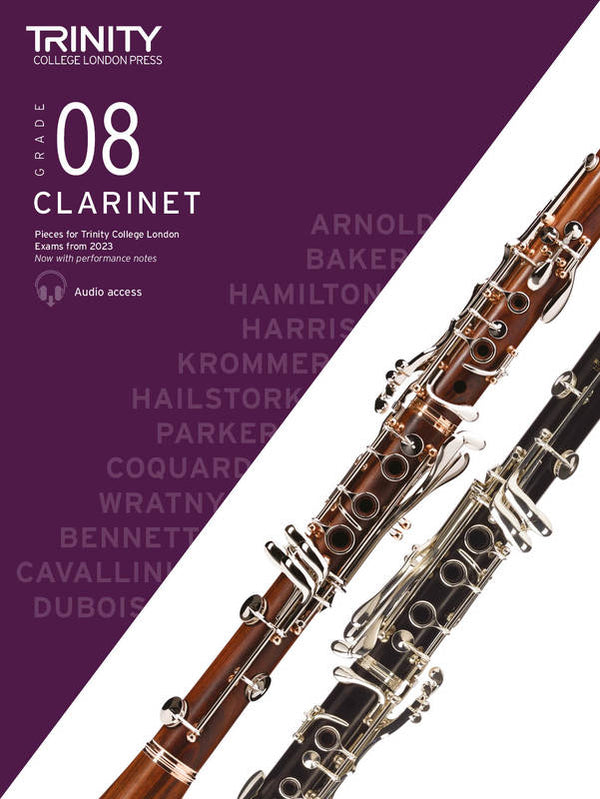 Trinity Clarinet Exam Pieces from 2023 - Grade 8