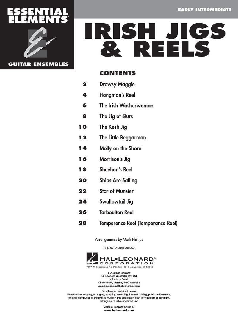 Irish Jigs & Reels - EE Guitar Ensembles