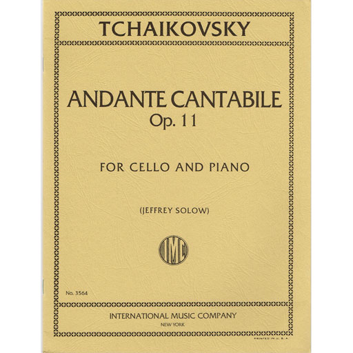 Tchaikovsky: Andante Cantabile Op 11 for Cello & Piano