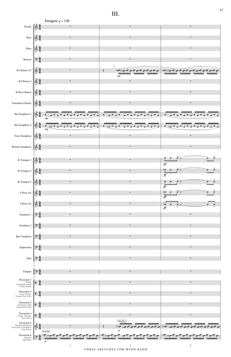 Three Sketches for Wind Band - arr. Jack Stamp (Grade 4)