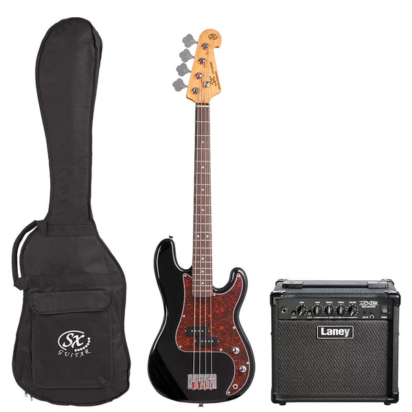 SX / Laney ¾ Size Bass Guitar & Amp Package