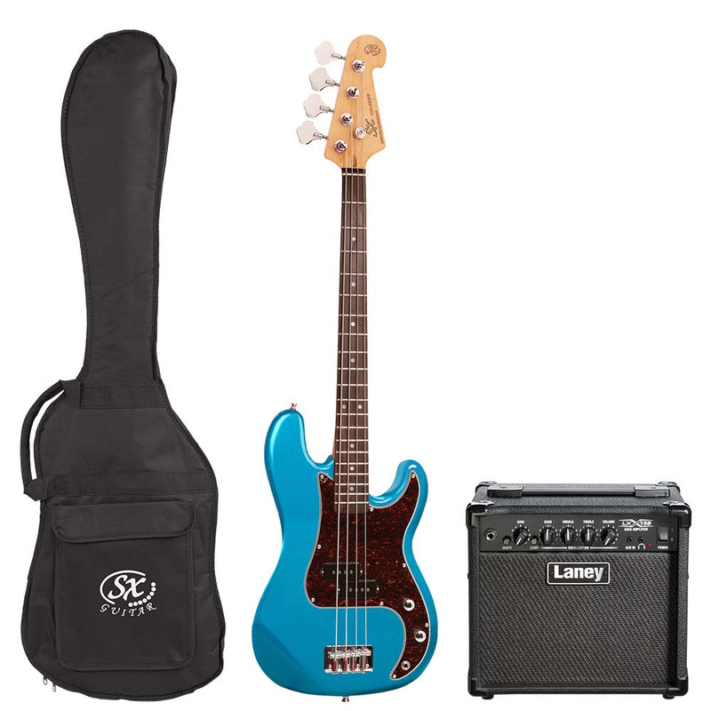 SX / Laney ¾ Size Bass Guitar & Amp Package