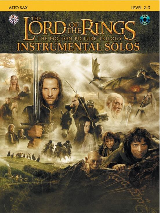 Lord of the Rings Instrumental Solos for Alto Sax Bk/CD