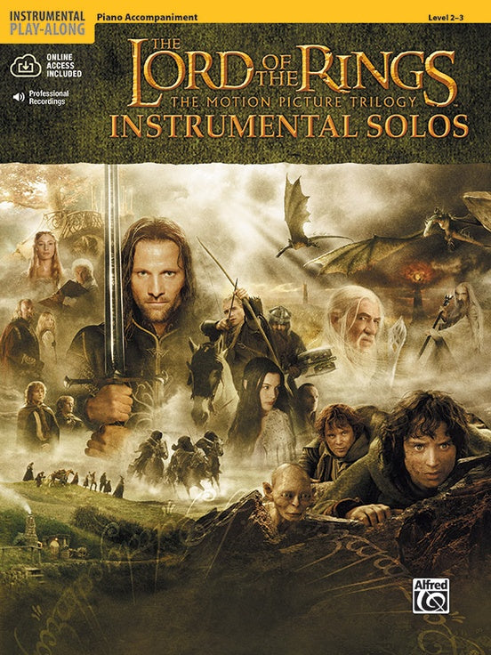 Lord of the Rings Instrumental Solos for Piano Accompaniment