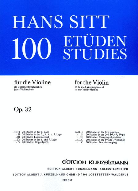 Sitt: 100 Studies, Op. 32 - Book 4