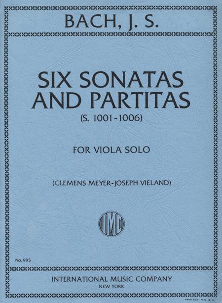 Bach: Six Sonatas and Partitas Arranged for Solo Viola