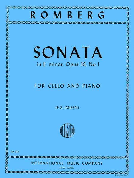 Romberg: Sonata in E Minor for Cello & Piano, Op. 38