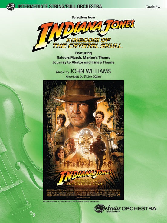 Indiana Jones and the Kingdom of the Crystal Skull, Selections from - arr. Victor López (Grade 3.5)