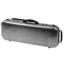 HQ Oblong Viola Case, Brushed Black & Silver