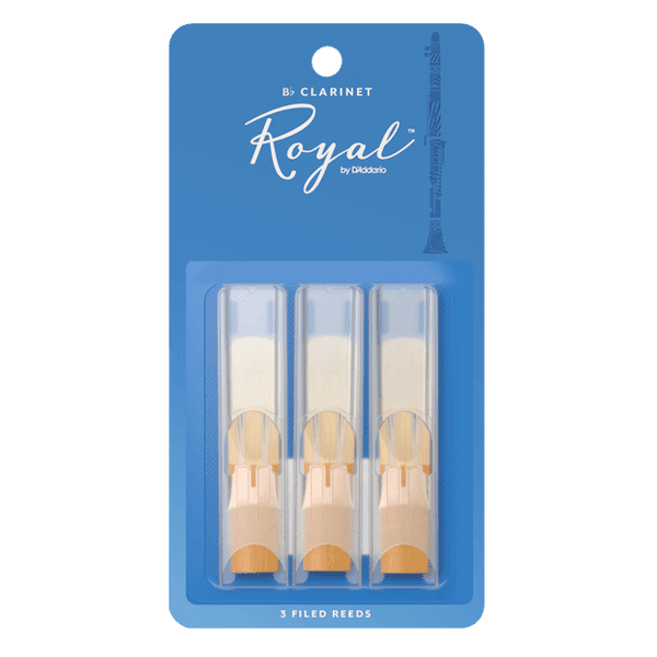 Rico Royal Bb Clarinet Reeds, 3-Pack