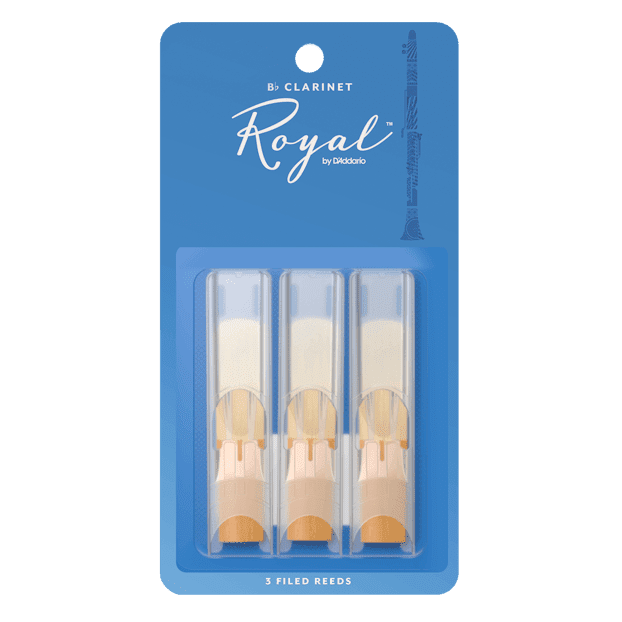 Rico Royal Bb Clarinet Reeds, 3-Pack