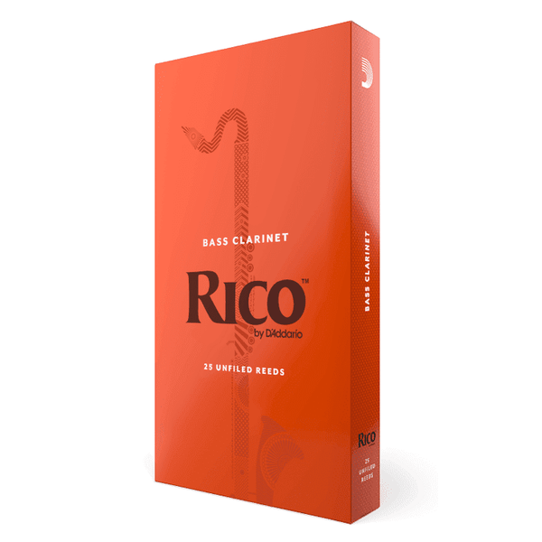 Rico Bass Clarinet Reeds, 25-Pack