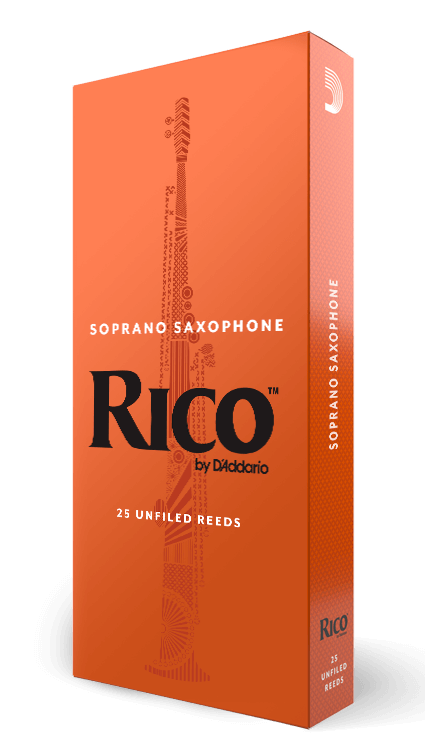 Rico Soprano Saxophone Reeds, 25-Pack