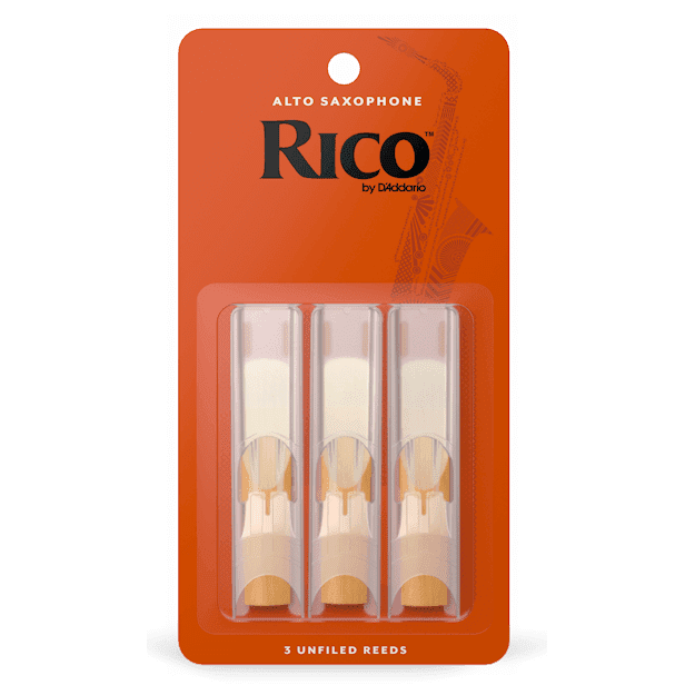 Rico Alto Saxophone Reeds, 3-Pack