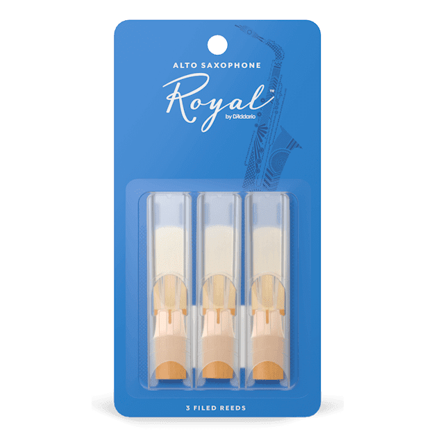 Rico Royal Alto Saxophone Reeds, 3-Pack