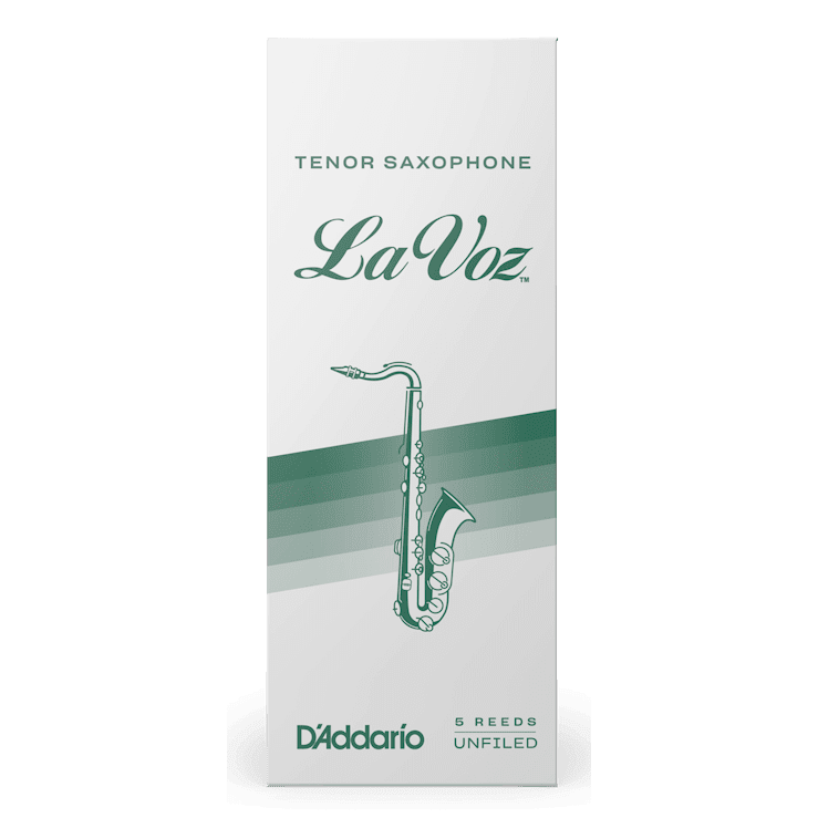Rico La Voz Tenor Saxophone Reeds, 5-Pack