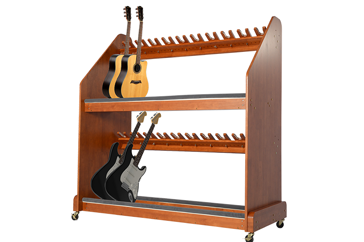 Alges Mobile Instrument Storage - 20-Unit Guitar Rack
