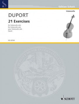 Duport: 21 Exercises for Cello