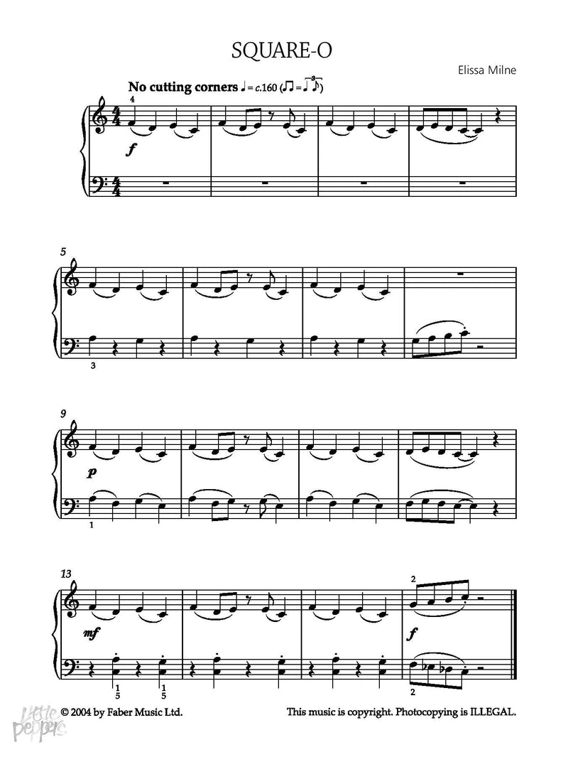 Very Easy Little Peppers for Easy Piano