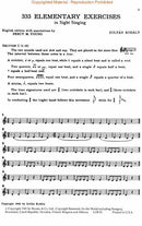 Kodaly: 333 Elementary Exercises in Sight Singing