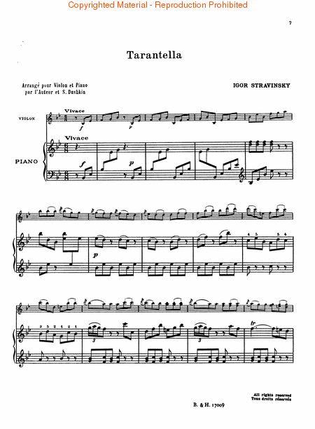 Stravinsky: Suite Italienne from Pulcinella for Violin and Piano