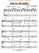 Best of Carpenters for Easy Piano