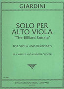 Giardini: Solo per Alta Viola (The Billiard Sonata)