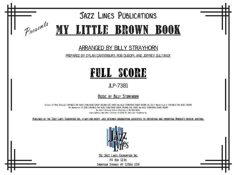 My Little Brown Book - arr. Billy Strayhorn (Grade 3)